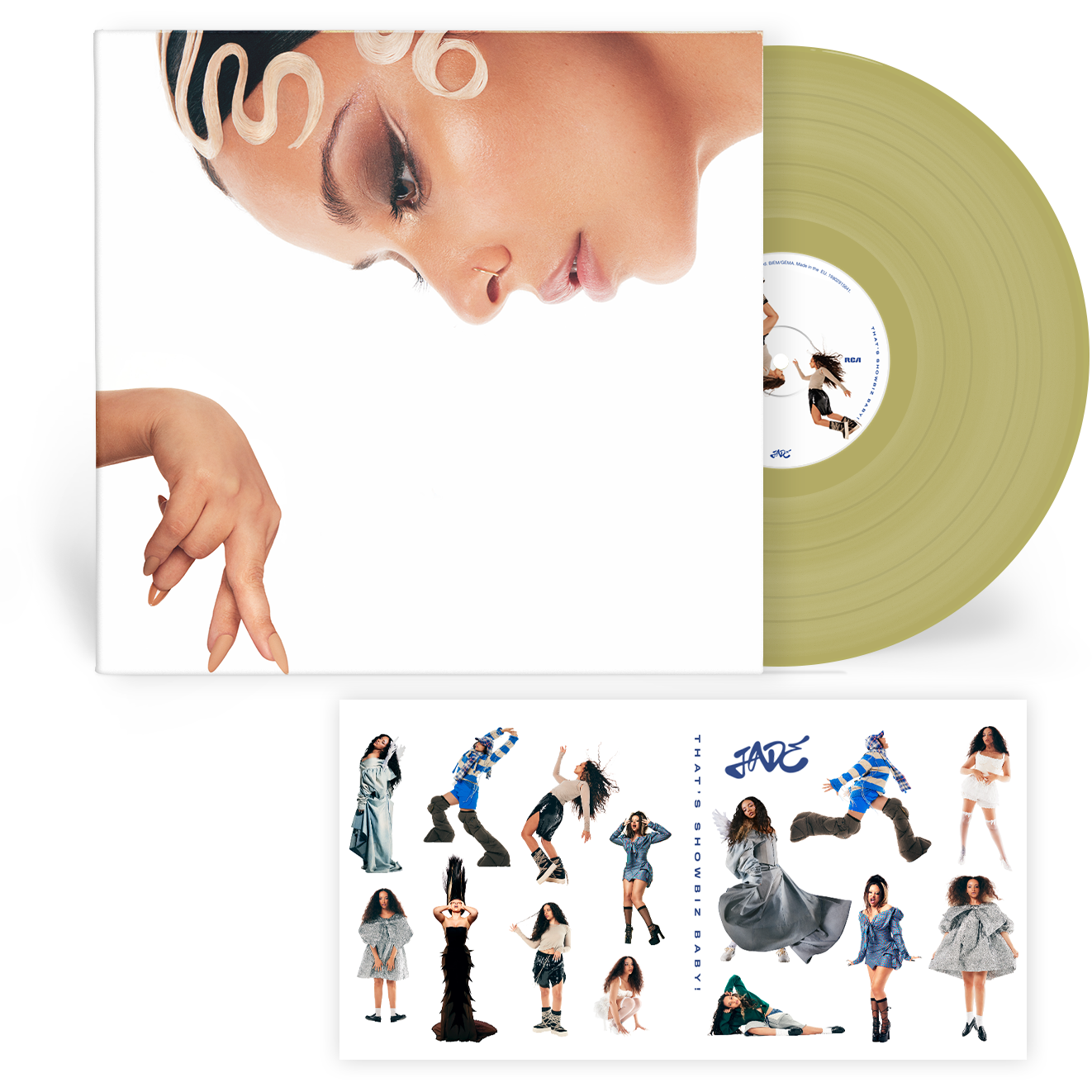 THAT'S SHOWBIZ BABY! EXCLUSIVE GOLD VINYL + STICKER SHEET